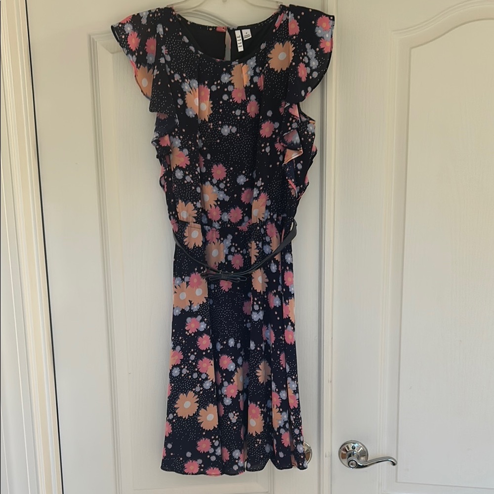 Elle Floral Ruffle Sleeve Dress